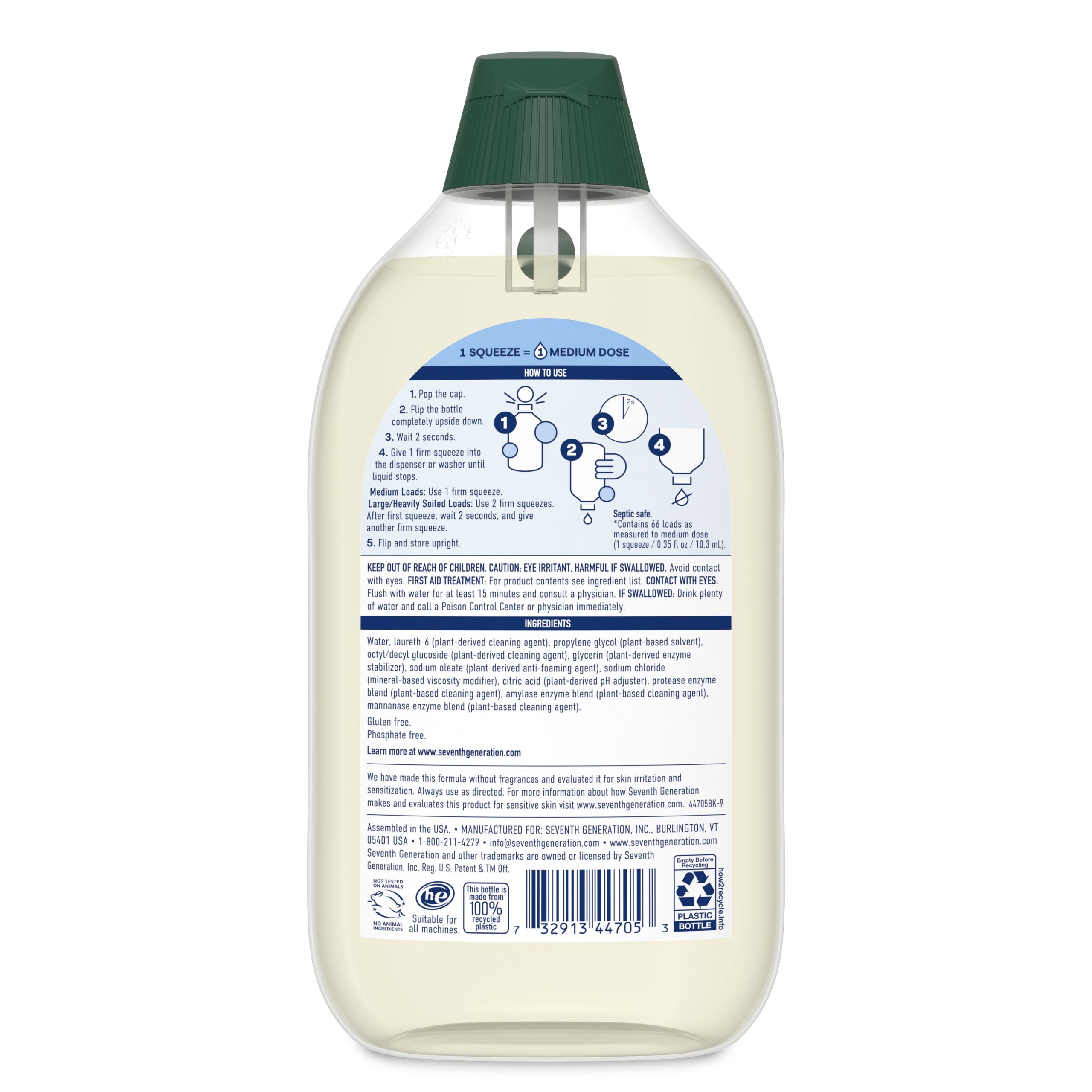 EasyDose™ Ultra Concentrated Laundry Detergent for Laundry Day - Free & Clear