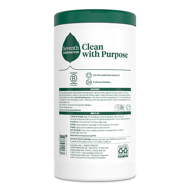 Multi-Surface Wipes in Lemon Zest for Home Cleaning