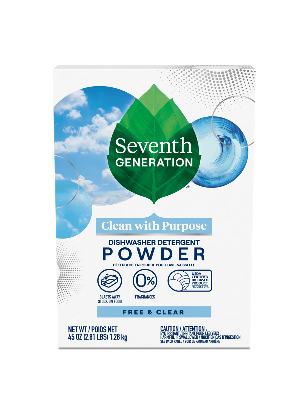 Dishwasher Detergent Powder for Kitchen Cleanup - Free & Clear