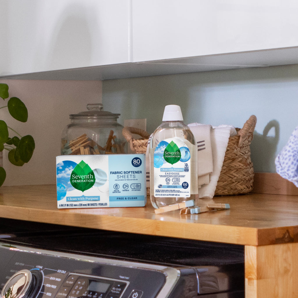 Fabric Softener Sheets for Laundry Day - Free & Clear