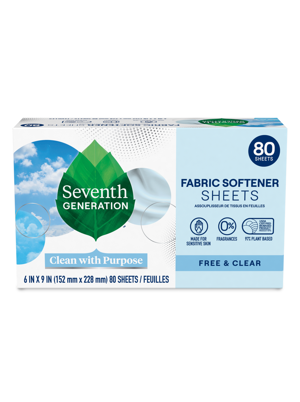 Fabric Softener Sheets for Laundry Day - Free & Clear
