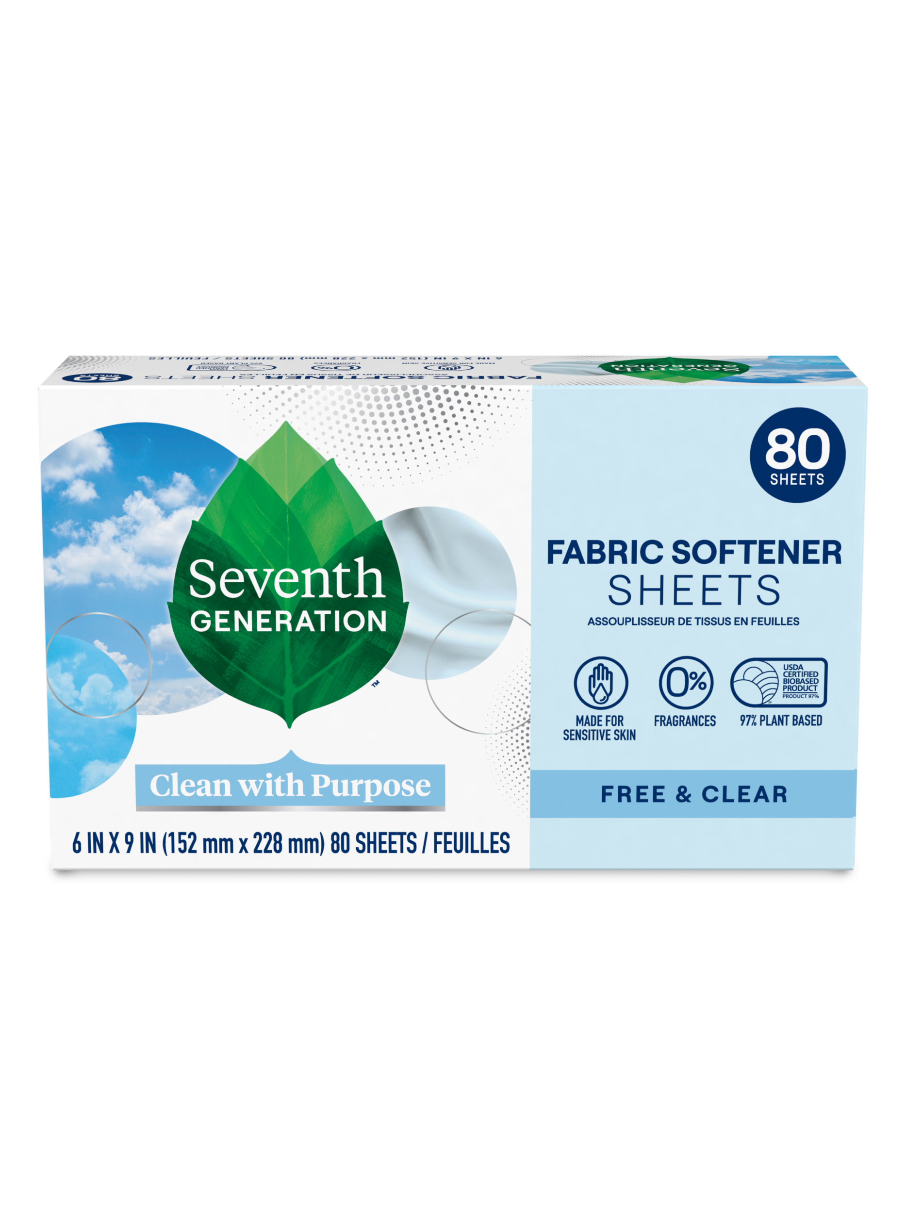 Fabric Softener Sheets for Laundry Day - Free & Clear