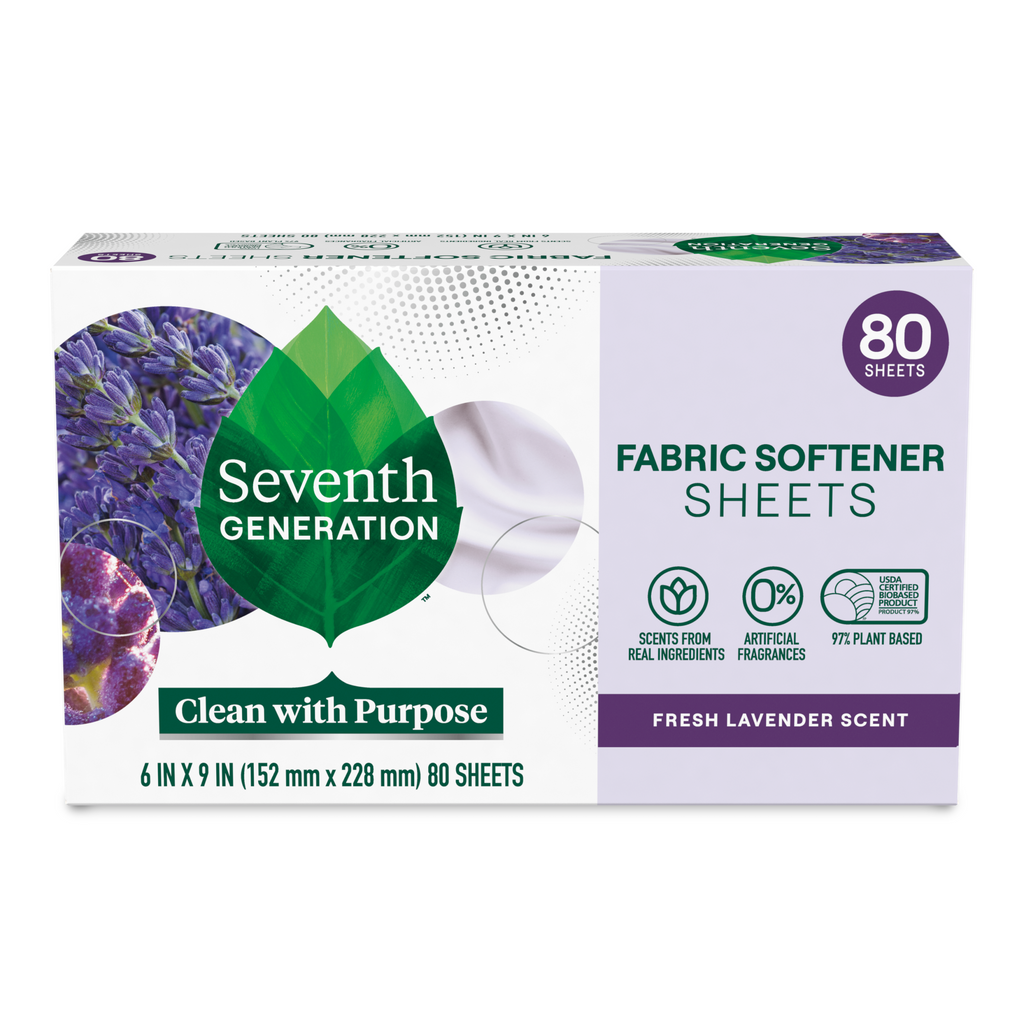 Fabric Softener Sheets in Fresh Lavender for Laundry Day