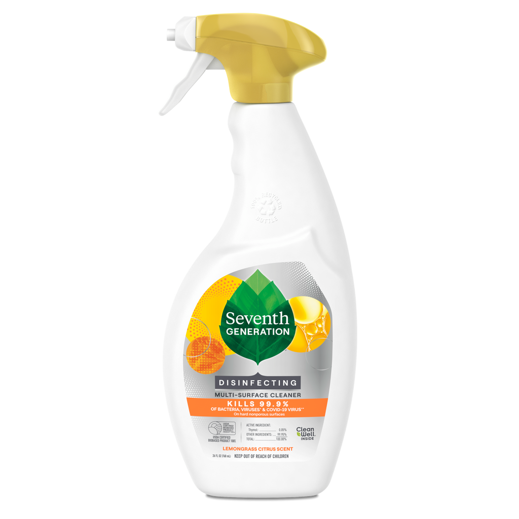 Disinfecting Multi-Surface Cleaner in Lemongrass Citrus for Home Cleaning