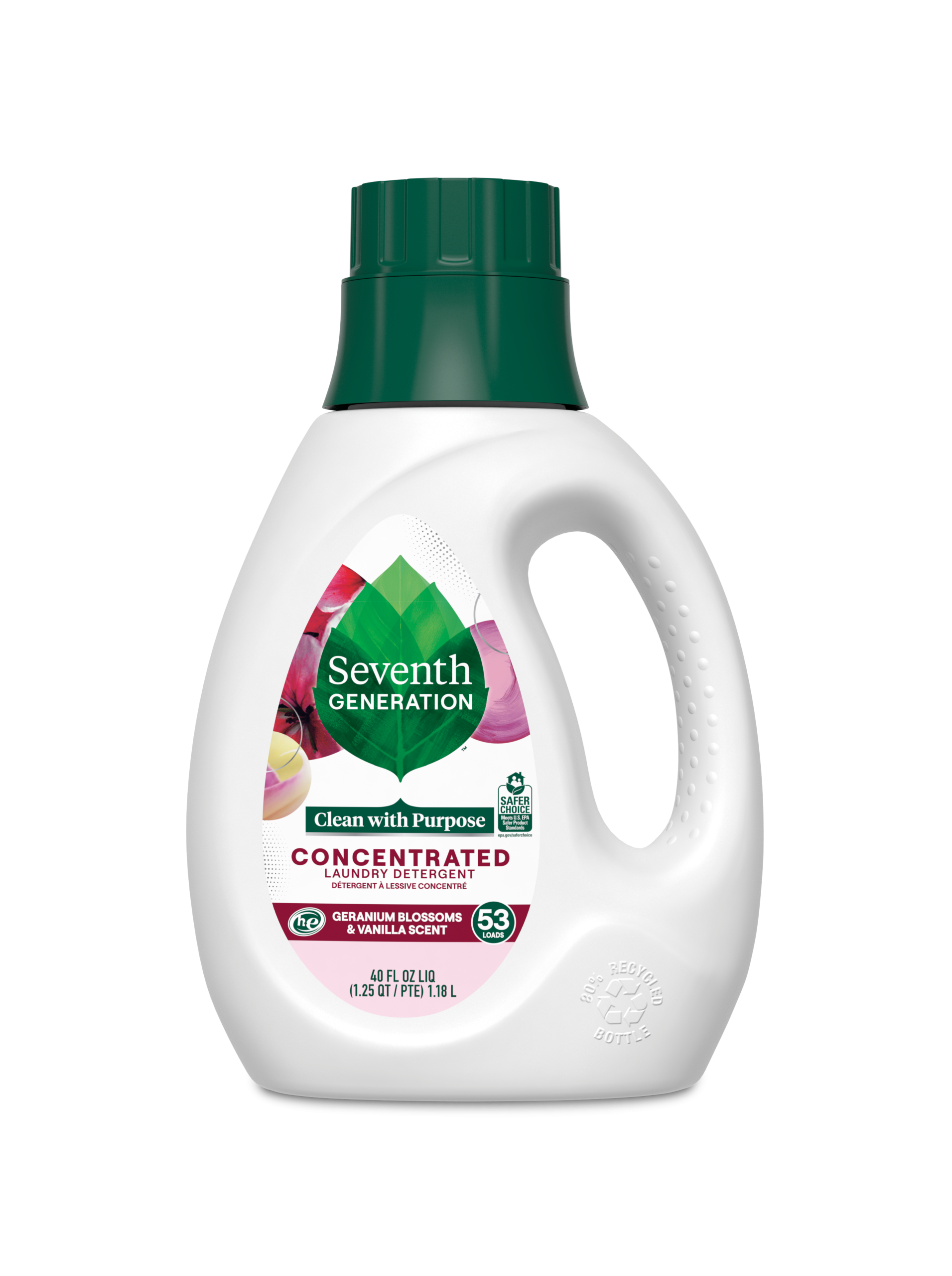 Concentrated Laundry Detergent in Geranium Blossoms & Vanilla for Laundry Day