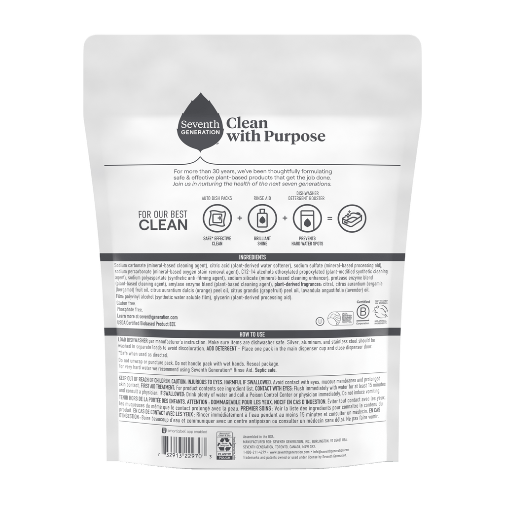 Power+™ Dishwasher Detergent Packs for Kitchen Cleanup - Fresh Citrus - 18 Count / 43 Count / 70 Count
