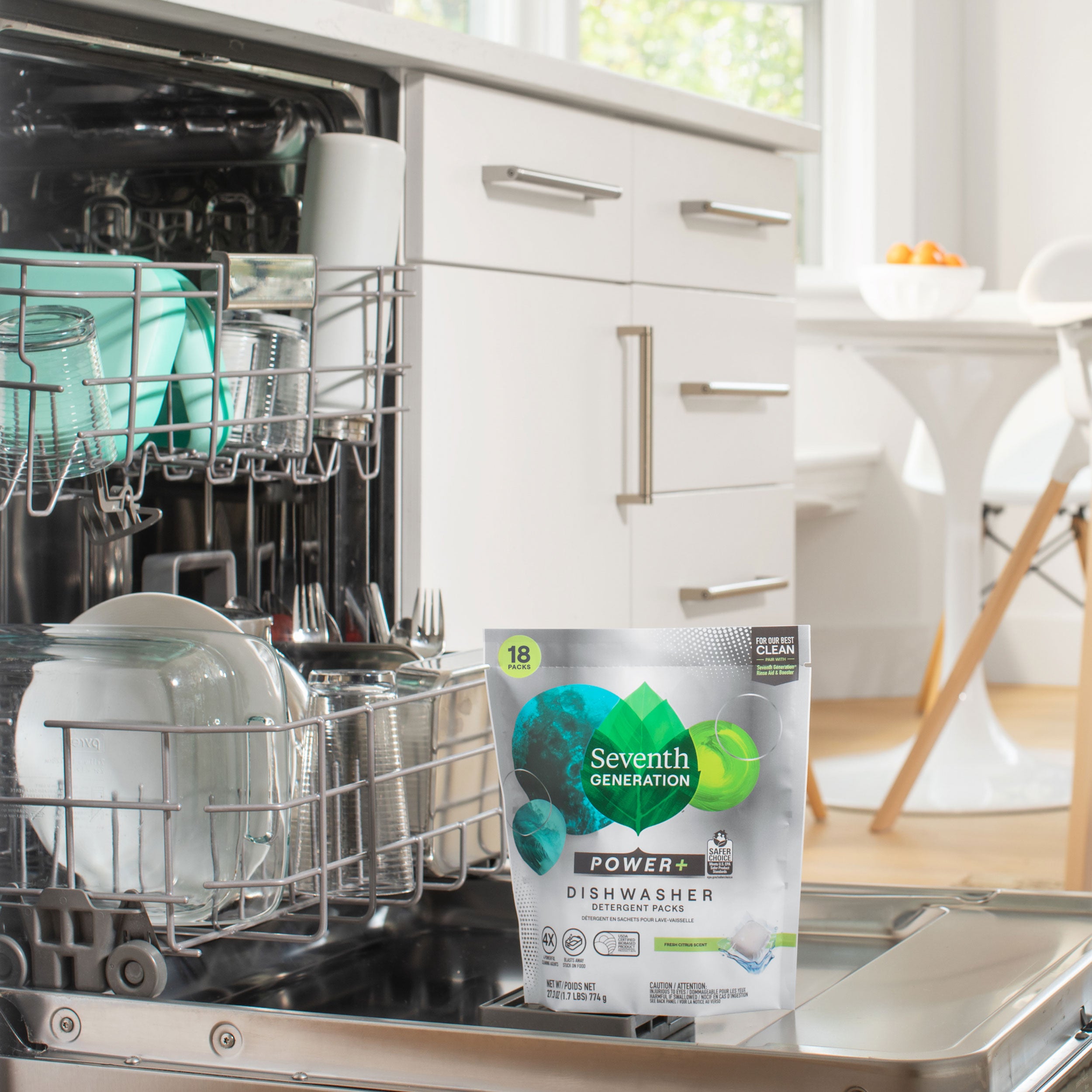 Power+™ Dishwasher Detergent Packs for Kitchen Cleanup - Fresh Citrus - 18 Count / 43 Count / 70 Count