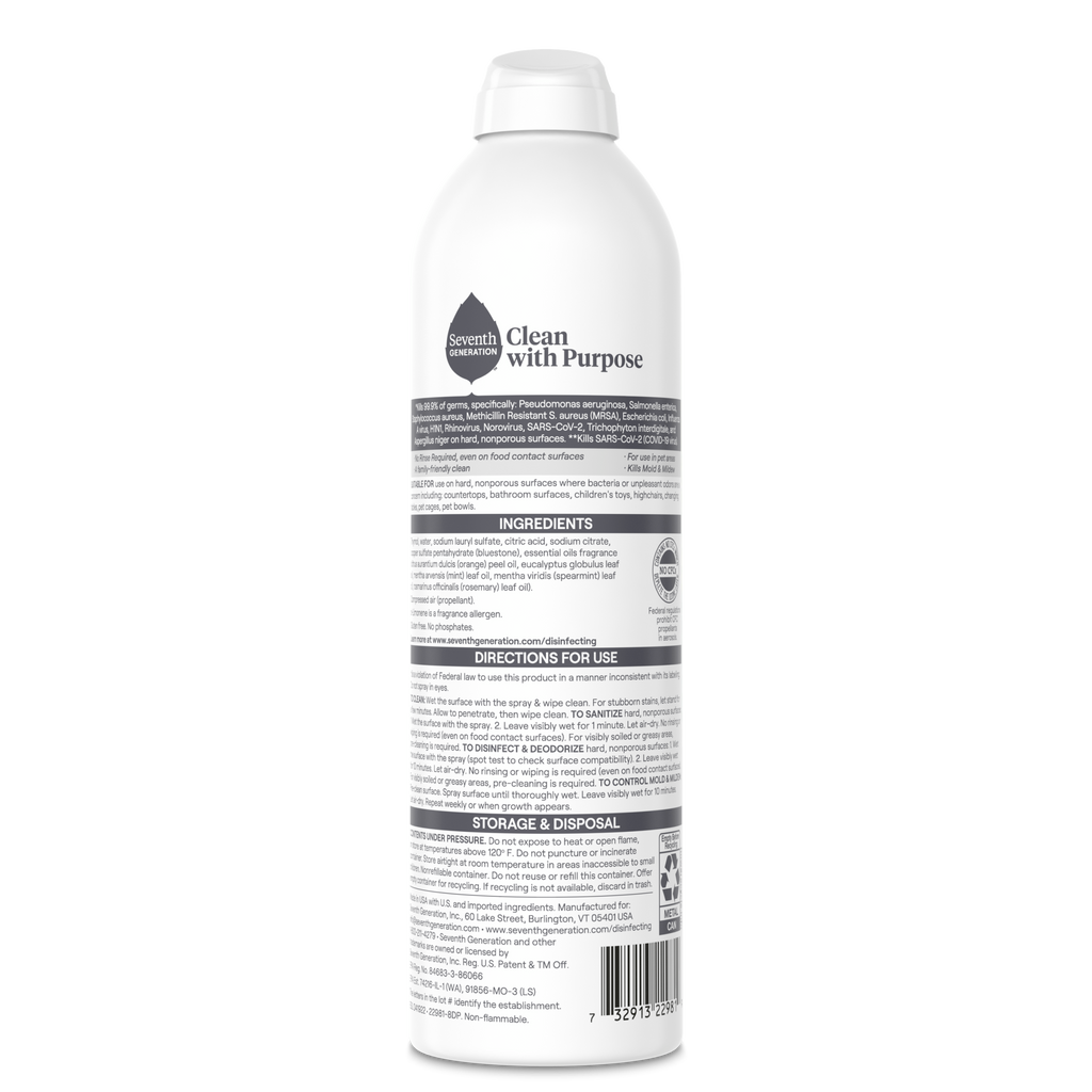 Disinfectant Spray in Eucalyptus Spearmint & Thyme for Home Cleaning