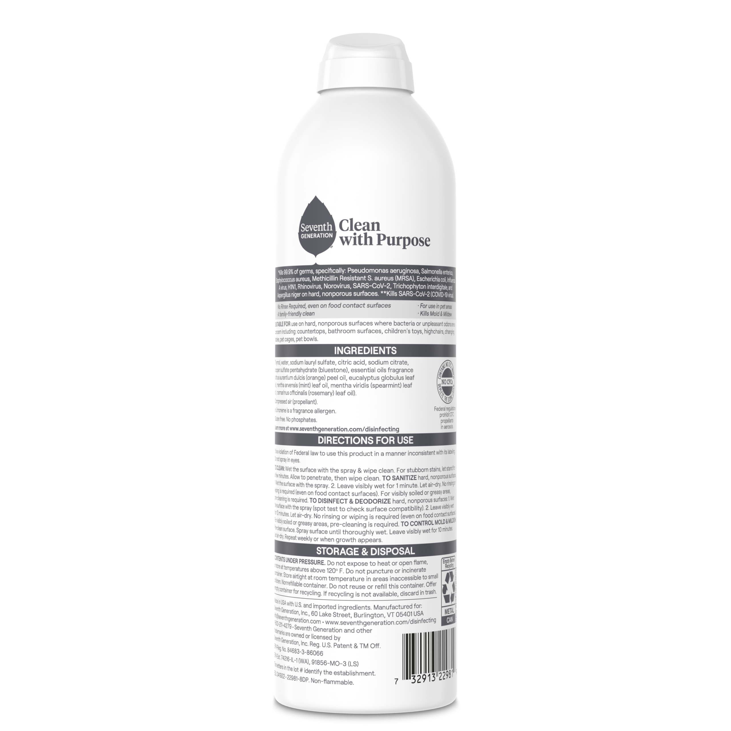 Disinfectant Spray in Eucalyptus Spearmint & Thyme for Home Cleaning