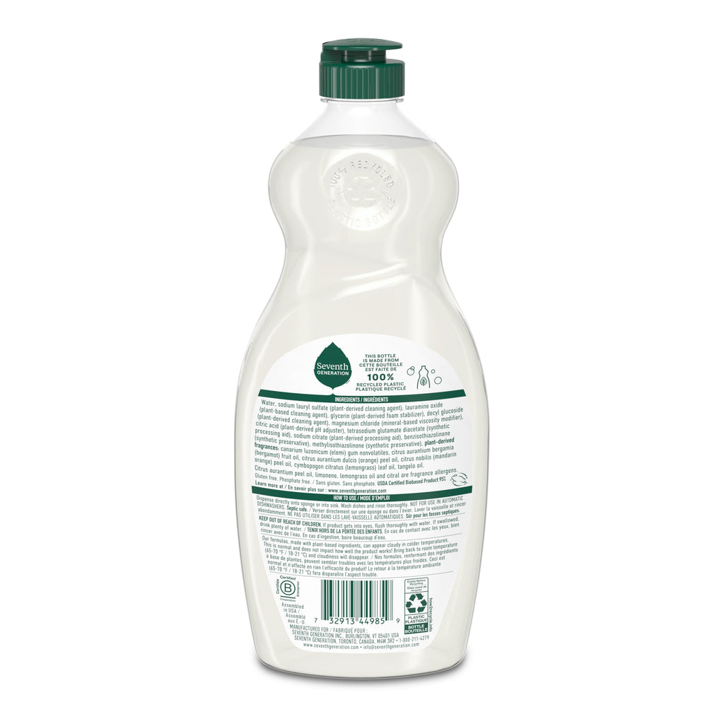Dish Soap in Clementine Zest & Lemongrass for Kitchen Cleanup