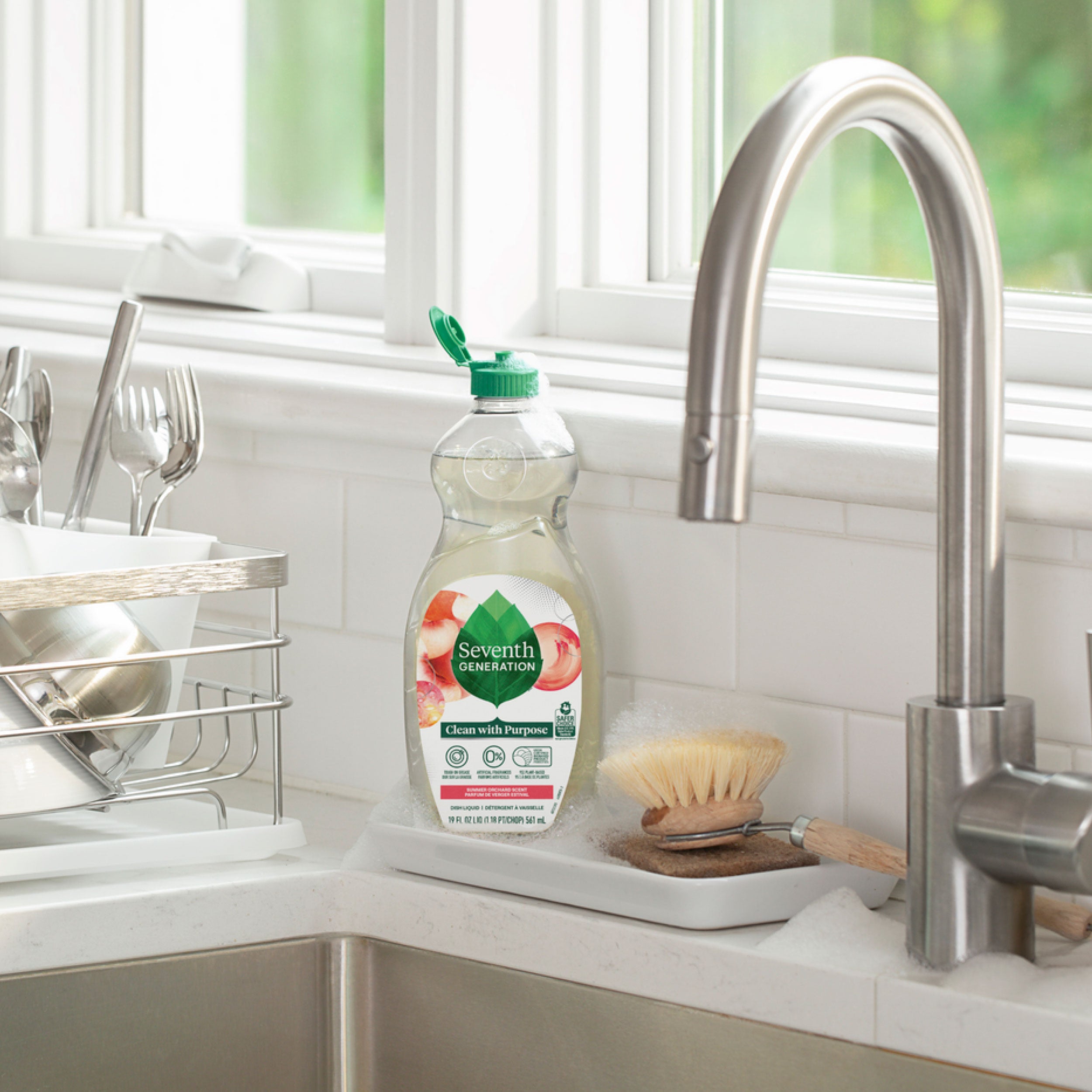 Dish Soap in Summer Orchard for Kitchen Cleanup
