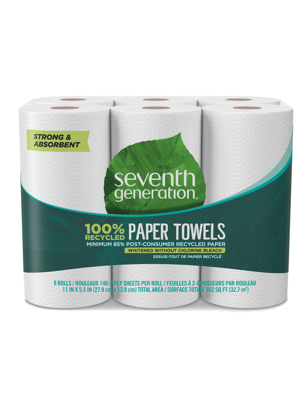 100% Recycled Paper Towels for Daily Household Care