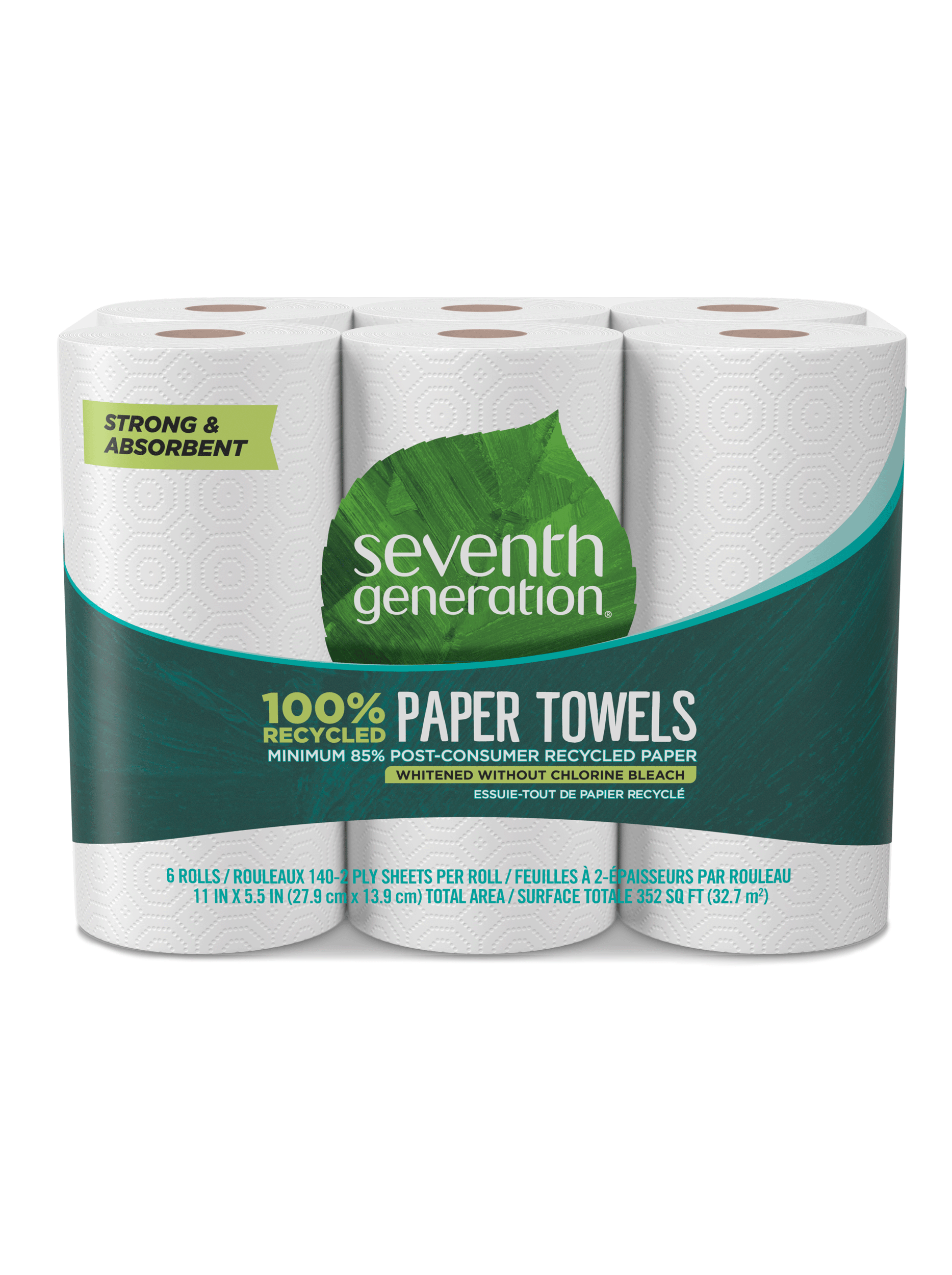 100% Recycled Paper Towels for Daily Household Care