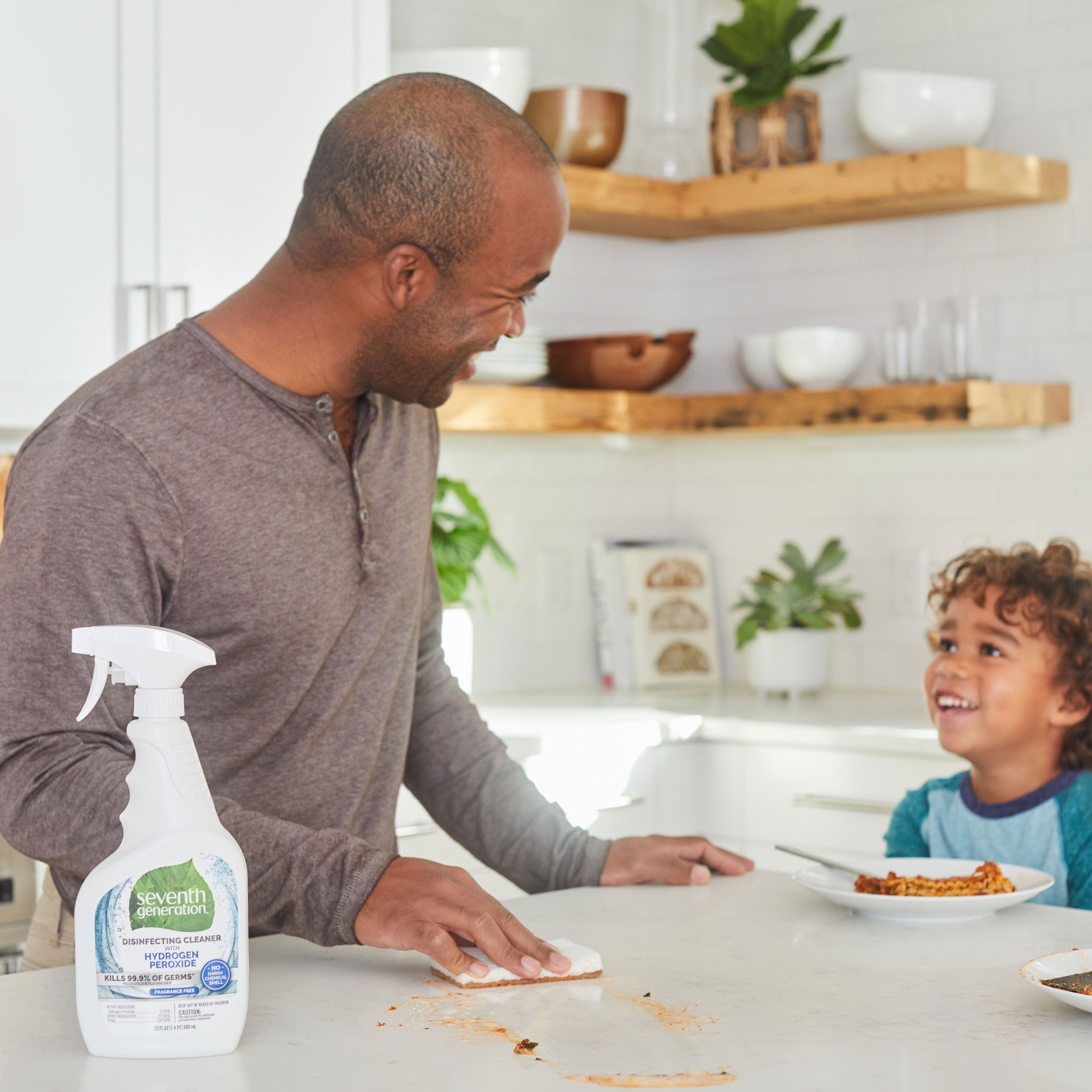 Disinfecting Hydrogen Peroxide Cleaner for Home Cleaning - Fragrance Free