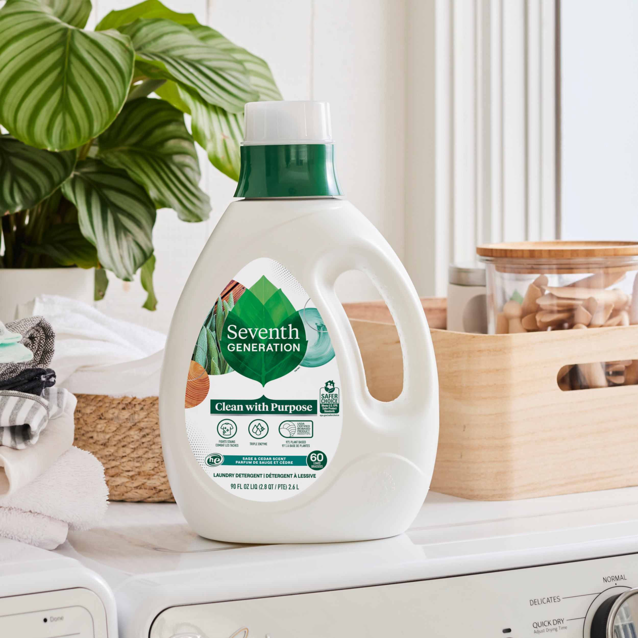 Liquid Laundry Detergent in Sage & Cedar for Laundry Day