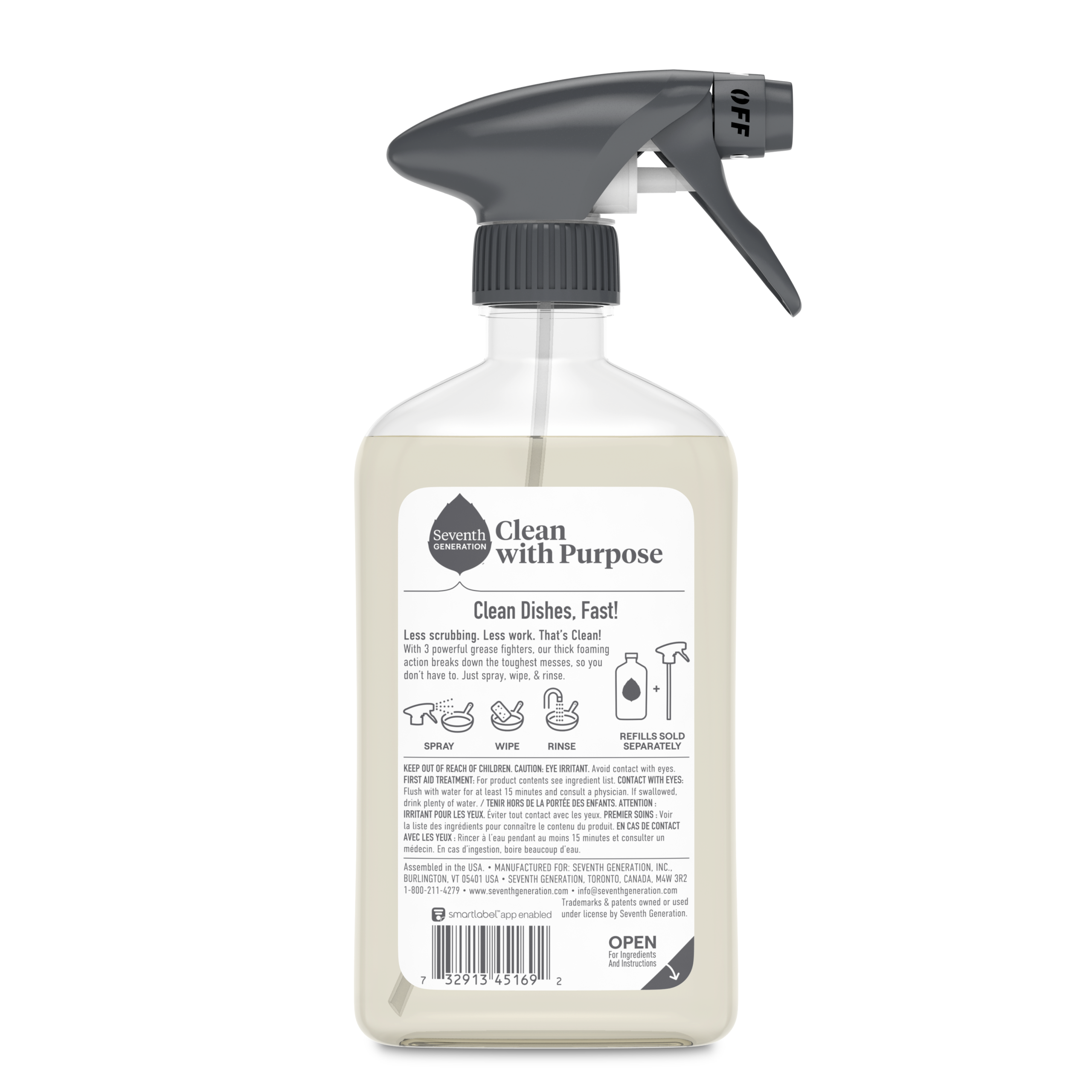 Foaming Dish Spray in Mandarin Orange for Kitchen Cleanup