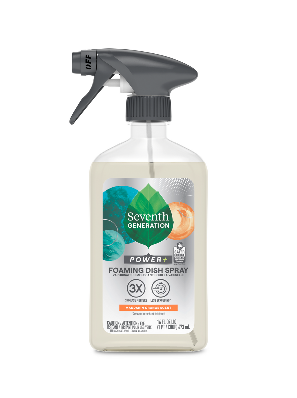 Foaming Dish Spray in Mandarin Orange for Kitchen Cleanup