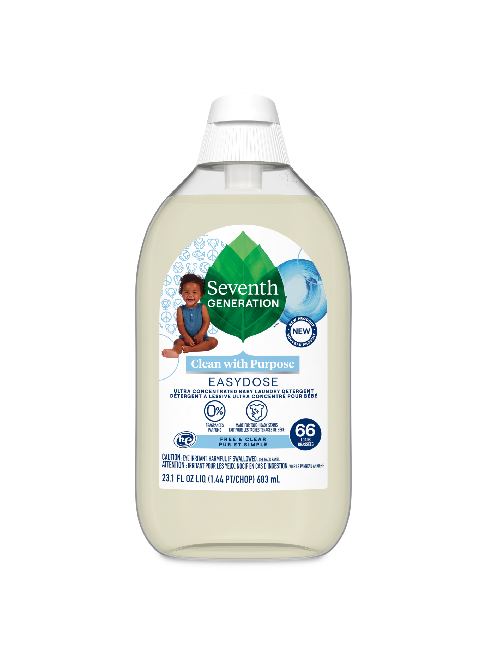 EasyDose™ Ultra Concentrated Baby Laundry Detergent for Laundry Day - Free & Clear