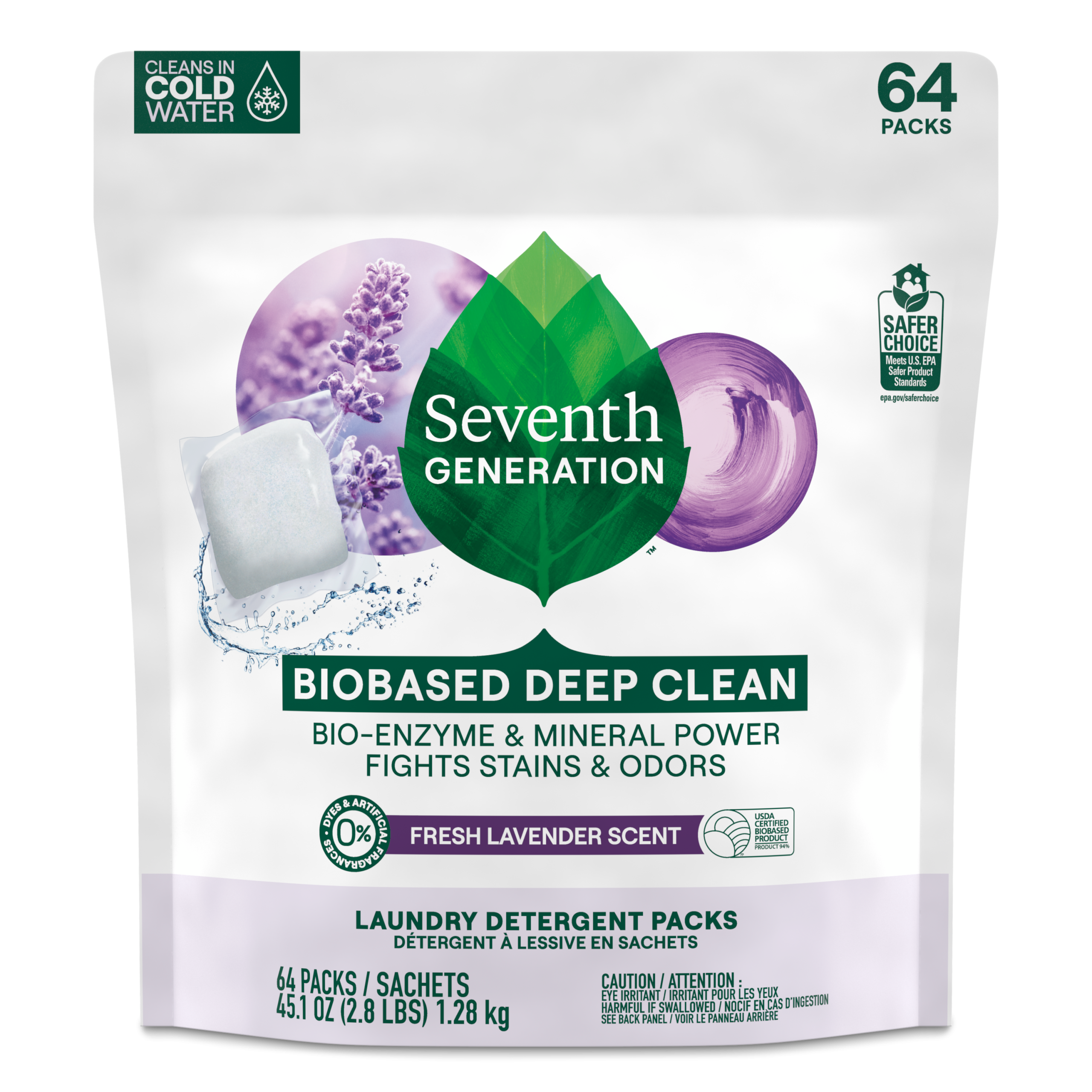 Laundry Detergent Packs in Fresh Lavender for Laundry Day