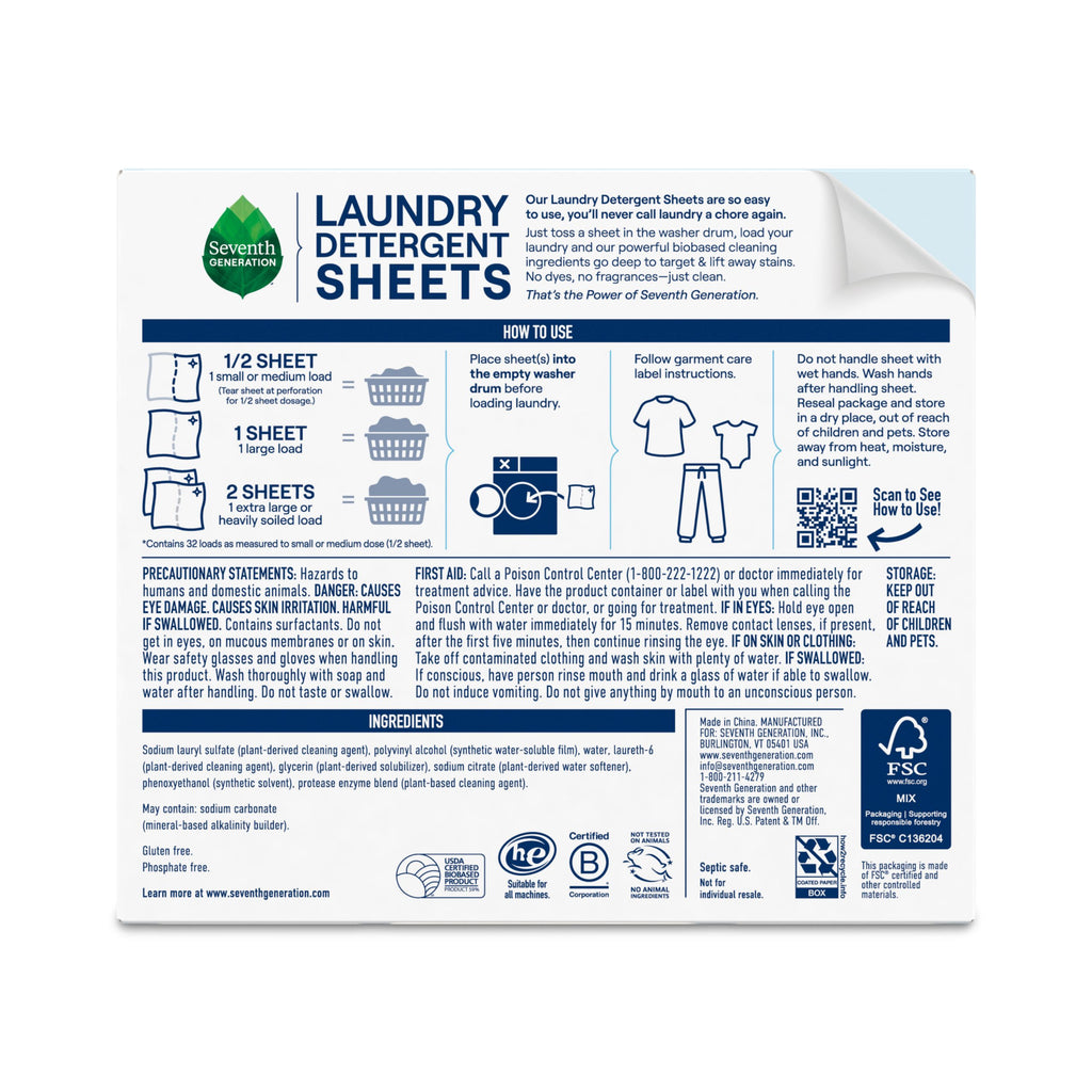 Laundry Detergent Sheets for Laundry Day - Free & Clear