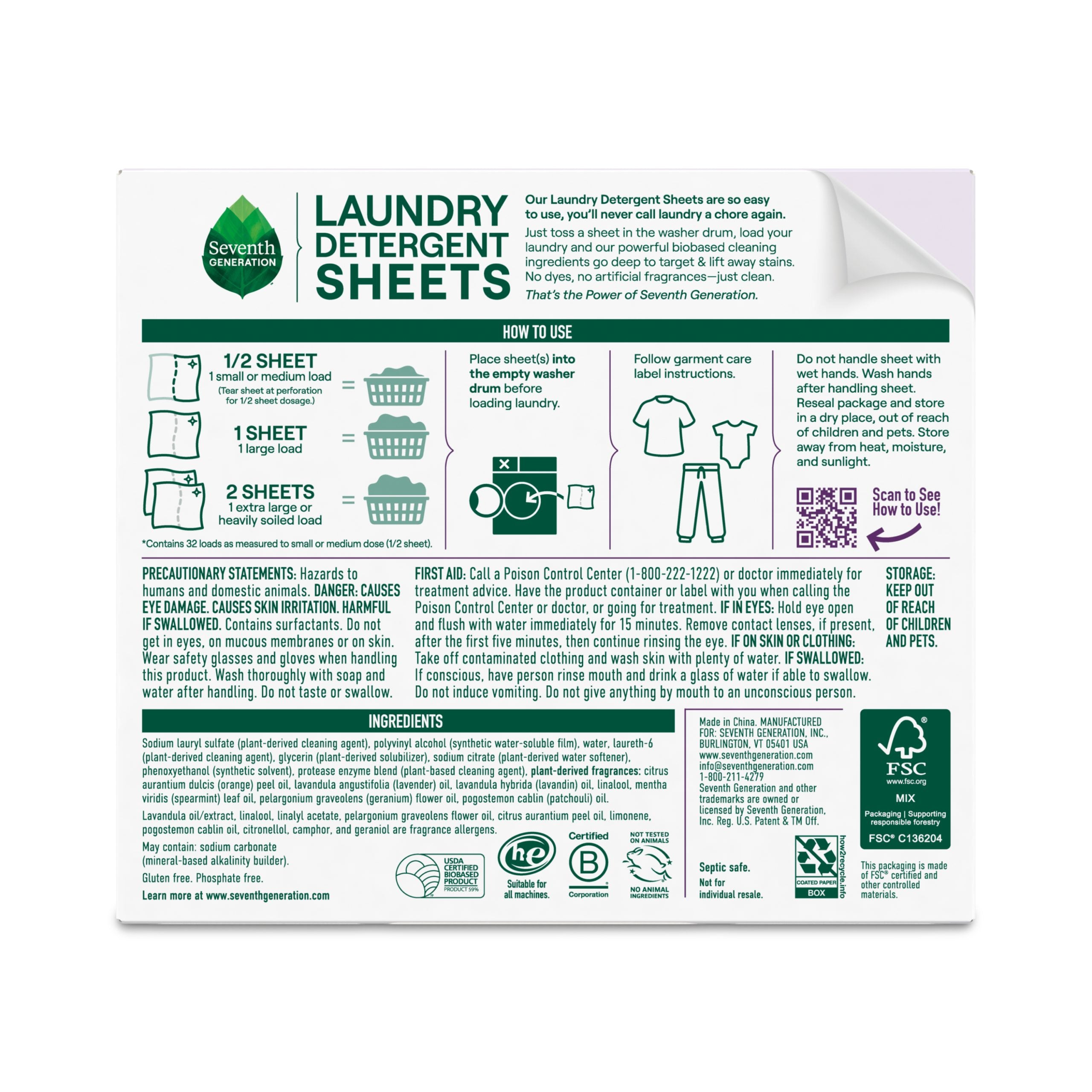 Laundry Detergent Sheets in Fresh Lavender for Laundry Day