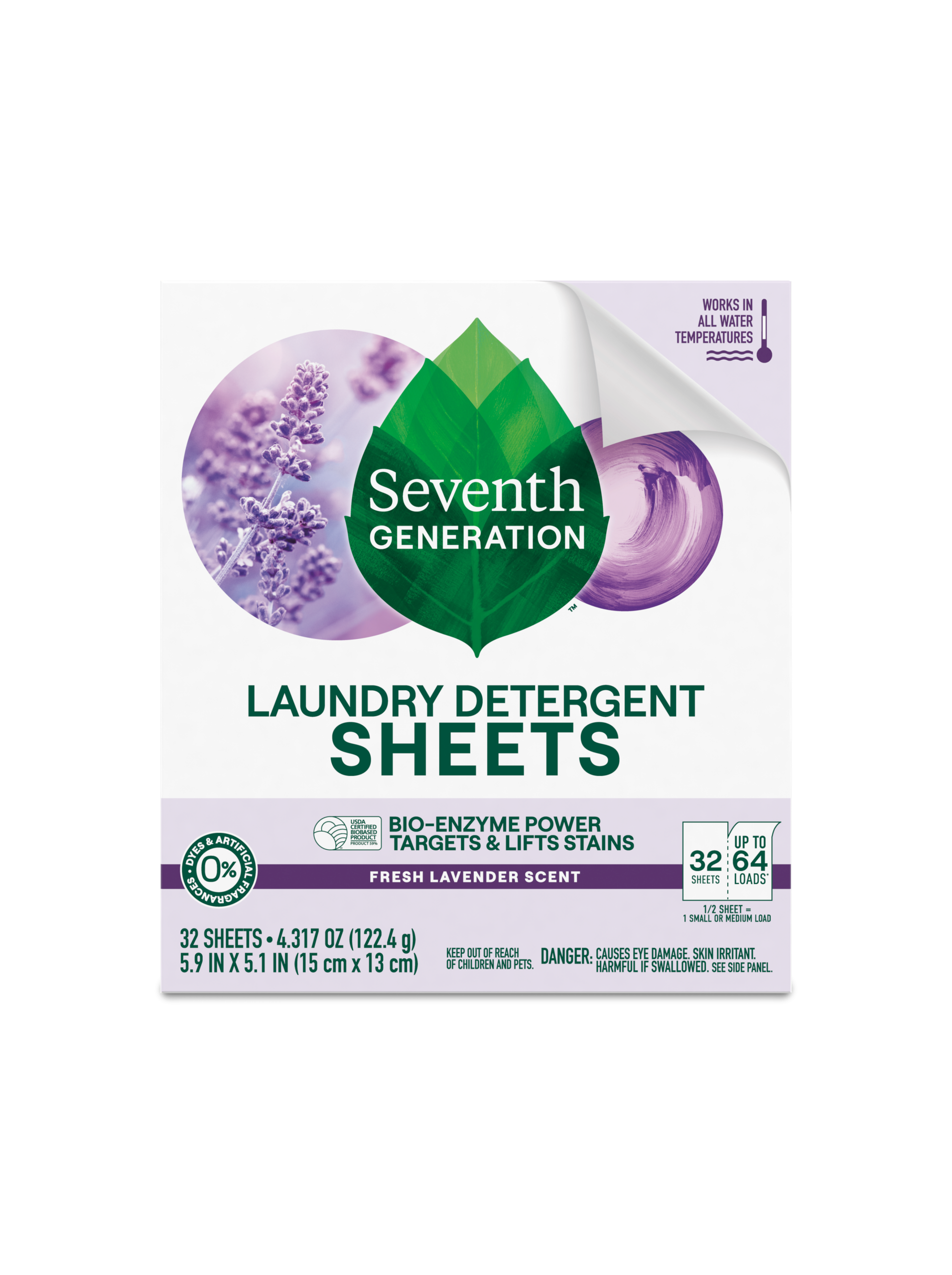 Laundry Detergent Sheets in Fresh Lavender for Laundry Day