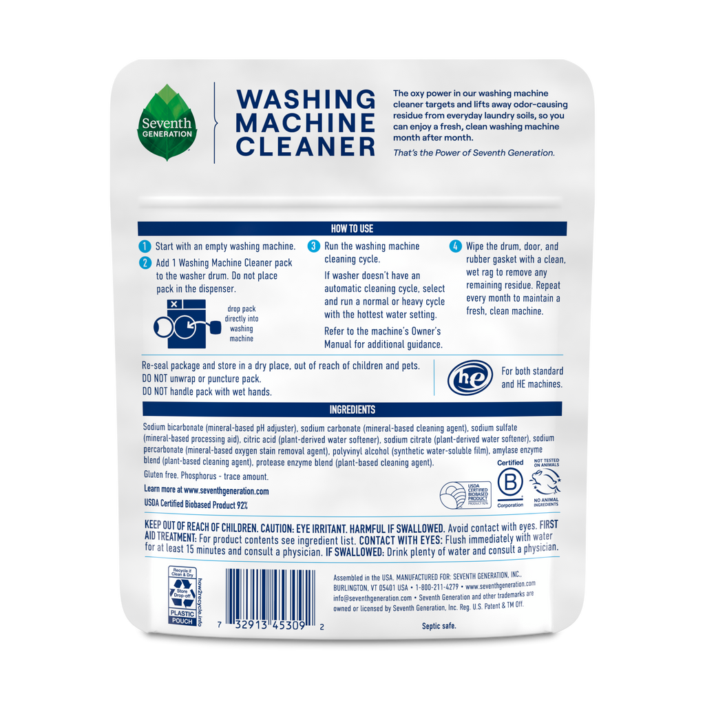 Washing Machine Cleaner for Daily Household Use - Fragrance Free