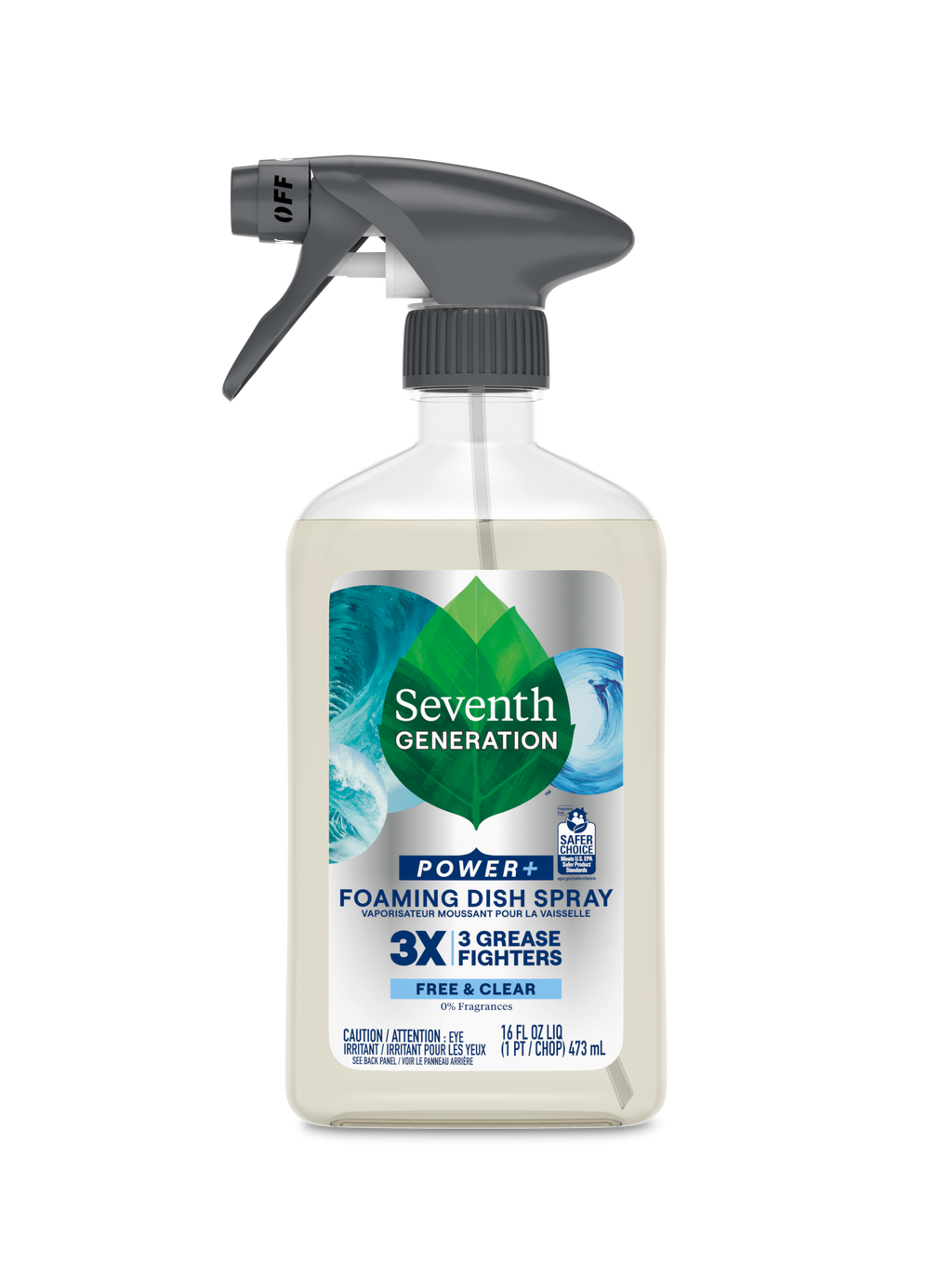 Foaming Dish Spray for Kitchen Cleanup - Free & Clear
