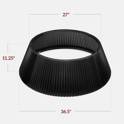 Christmas Tree Collar Solid Wood Slatted Tree Accessory - 36in