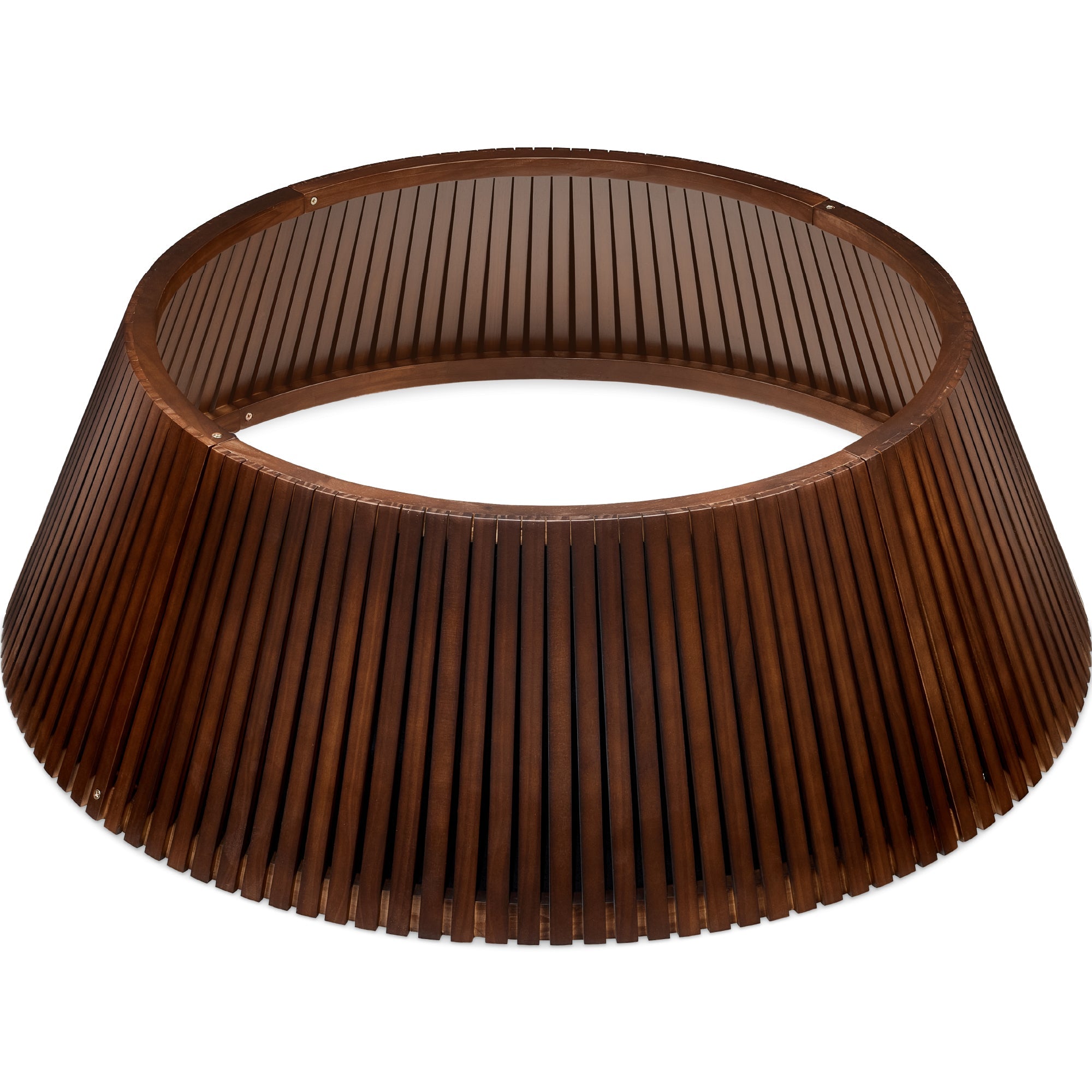 Christmas Tree Collar Solid Wood Slatted Tree Accessory - 36in
