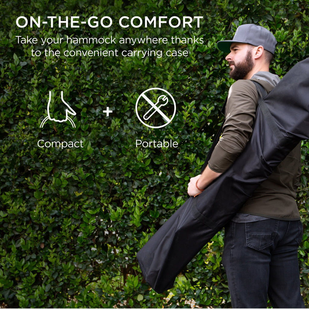 Cotton Rope 2-Person Double Hammock w/ Spreader Bars Carrying Case