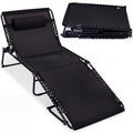 Extra Wide Patio Chaise Lounge Chair Portable Folding Recliner