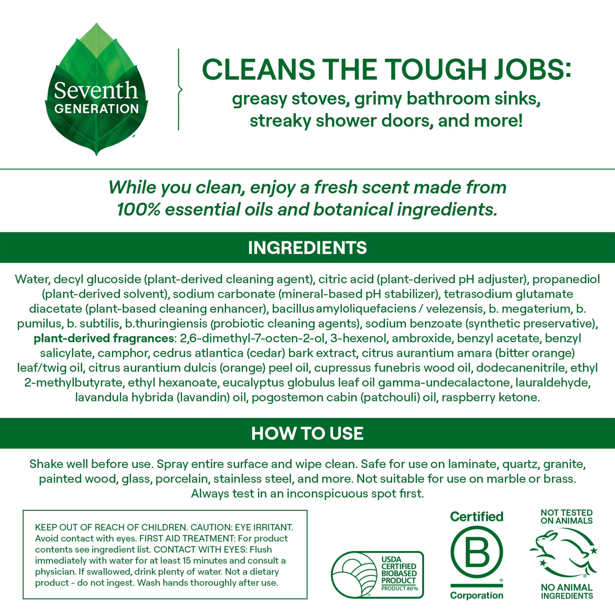 Ultra Deep Probiotic Multi Surface Cleaner in Fresh Breeze for Home Cleaning